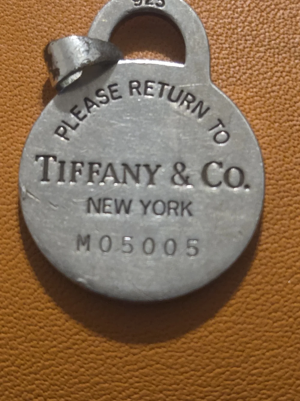 Tiffany & Co. Silver Ball Chain Necklace with Padlock Pendant